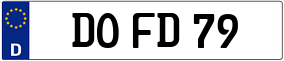 Trailer License Plate
